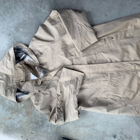 Women's Beige Fen-nelli London Trench Rain Jacket Coat Windbreaker - Picture 2 of 6